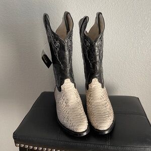 Exotic snakeskin boots